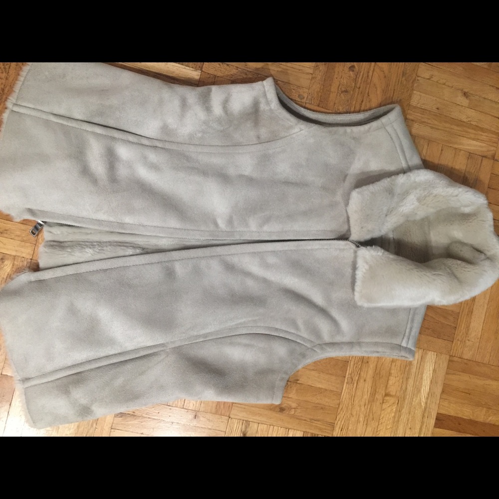 Faux fur vest